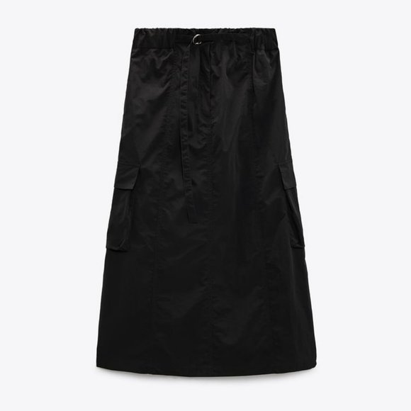 Nylon Cargo Skirt - Picture 7 of 14